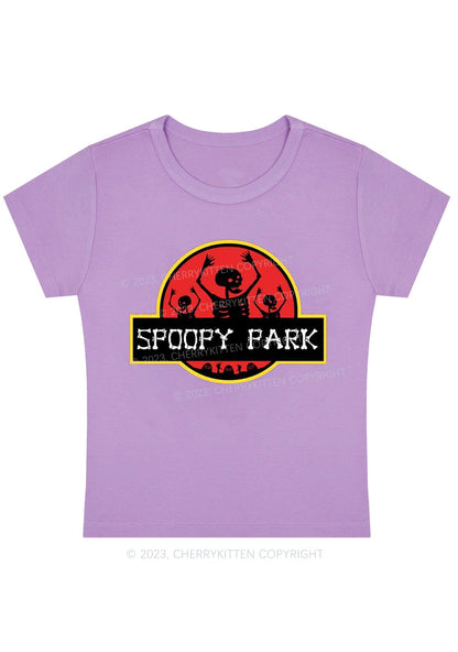 Spoopy Park Halloween Baby Tee Cherrykitten