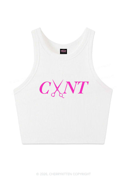 Pink Scissors Cxxt Pride Y2K Crop Tank Top Cherrykitten