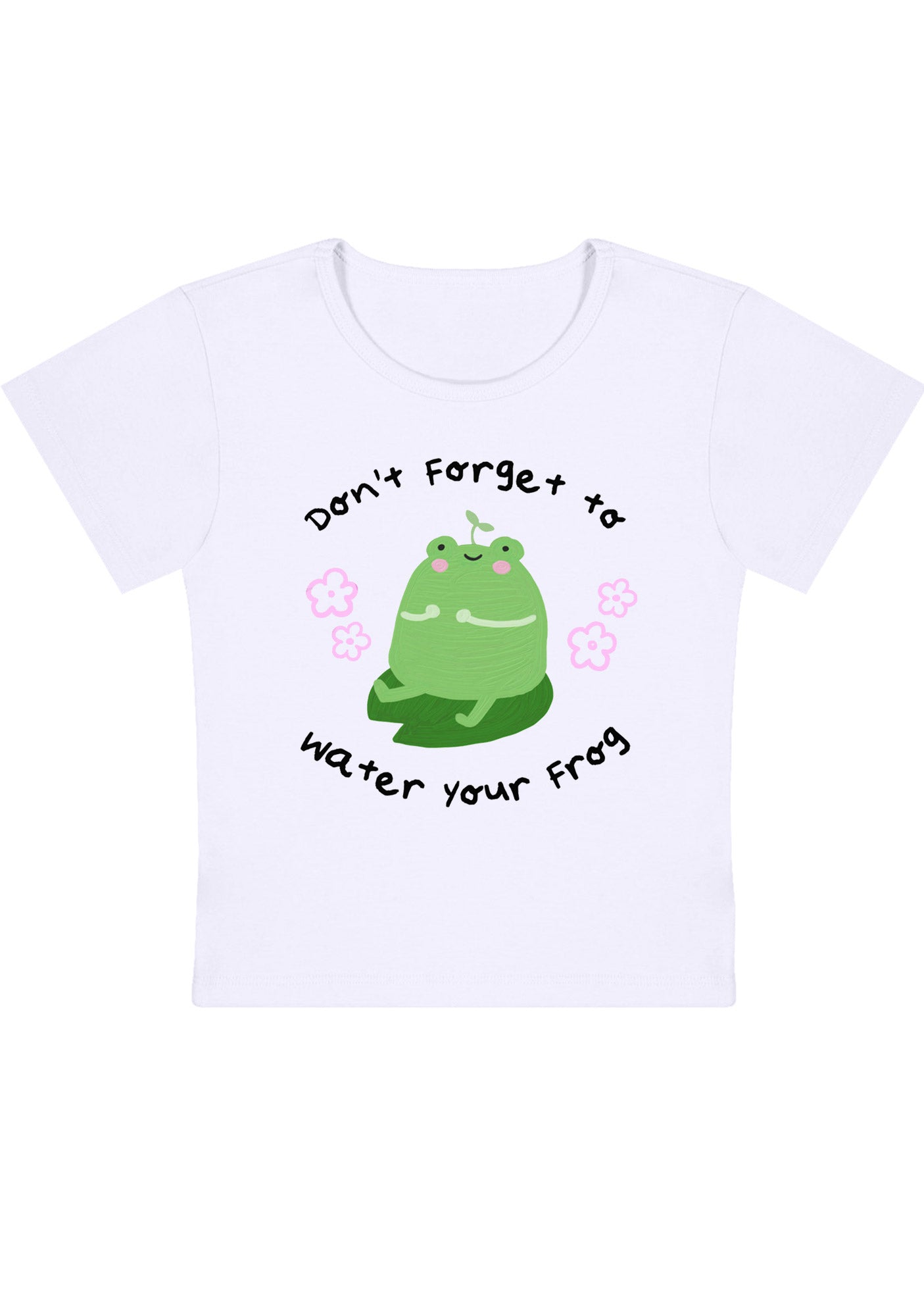 Curvy Don't Forget To Water Your Frog Baby Tee