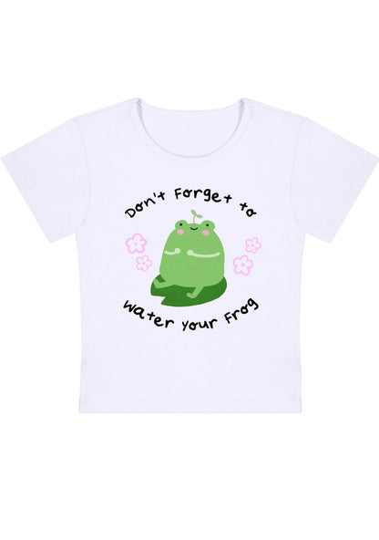 Curvy Don't Forget To Water Your Frog Baby Tee