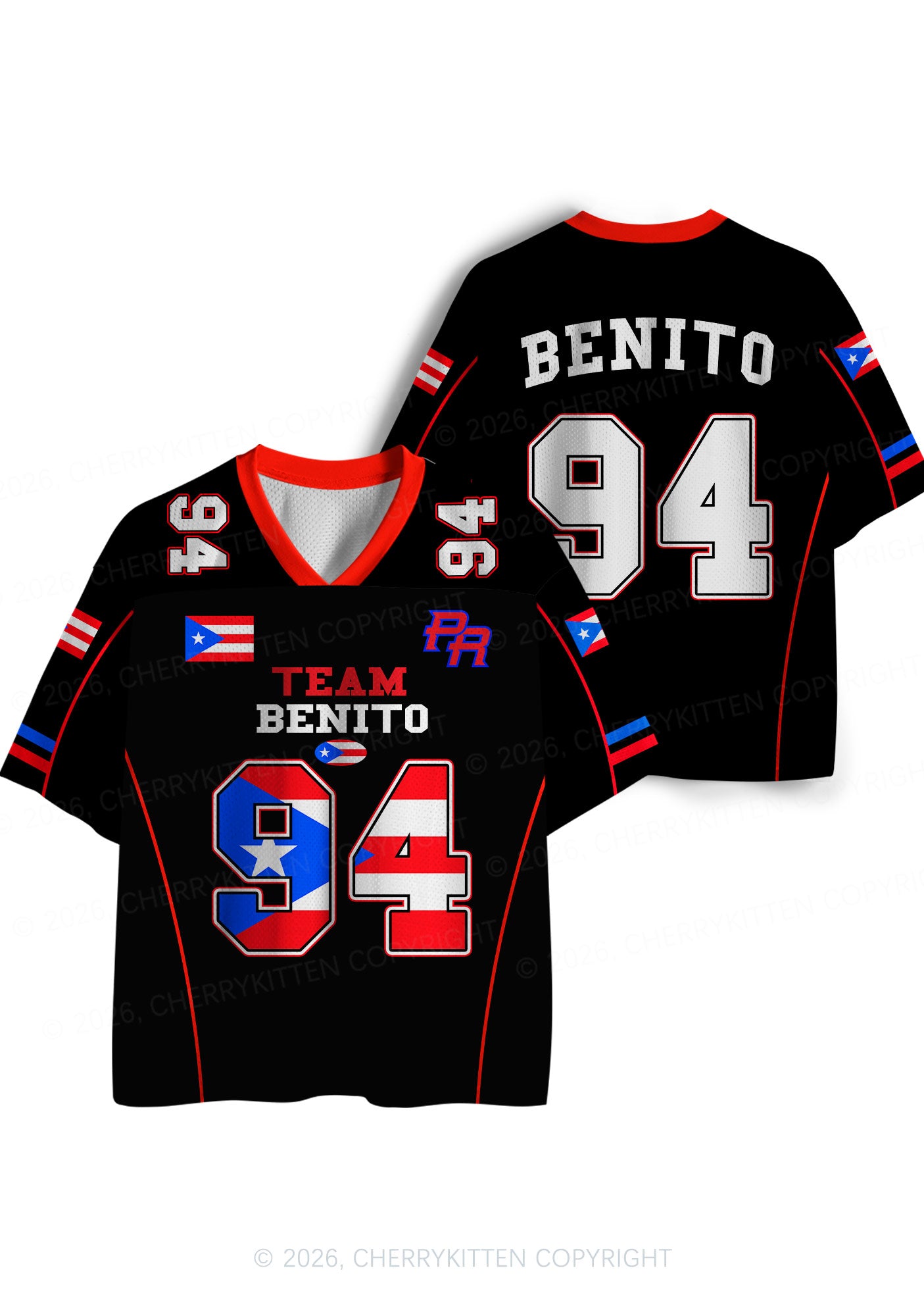 Black Team Bunny Y2K Sport Jersey Shirts Cherrykitten