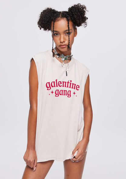 Galentine Gang Y2K Valentine's Day Washed Tank Cherrykitten