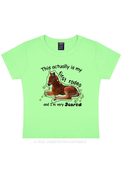 My First Rodeo Y2K Baby Tee Cherrykitten