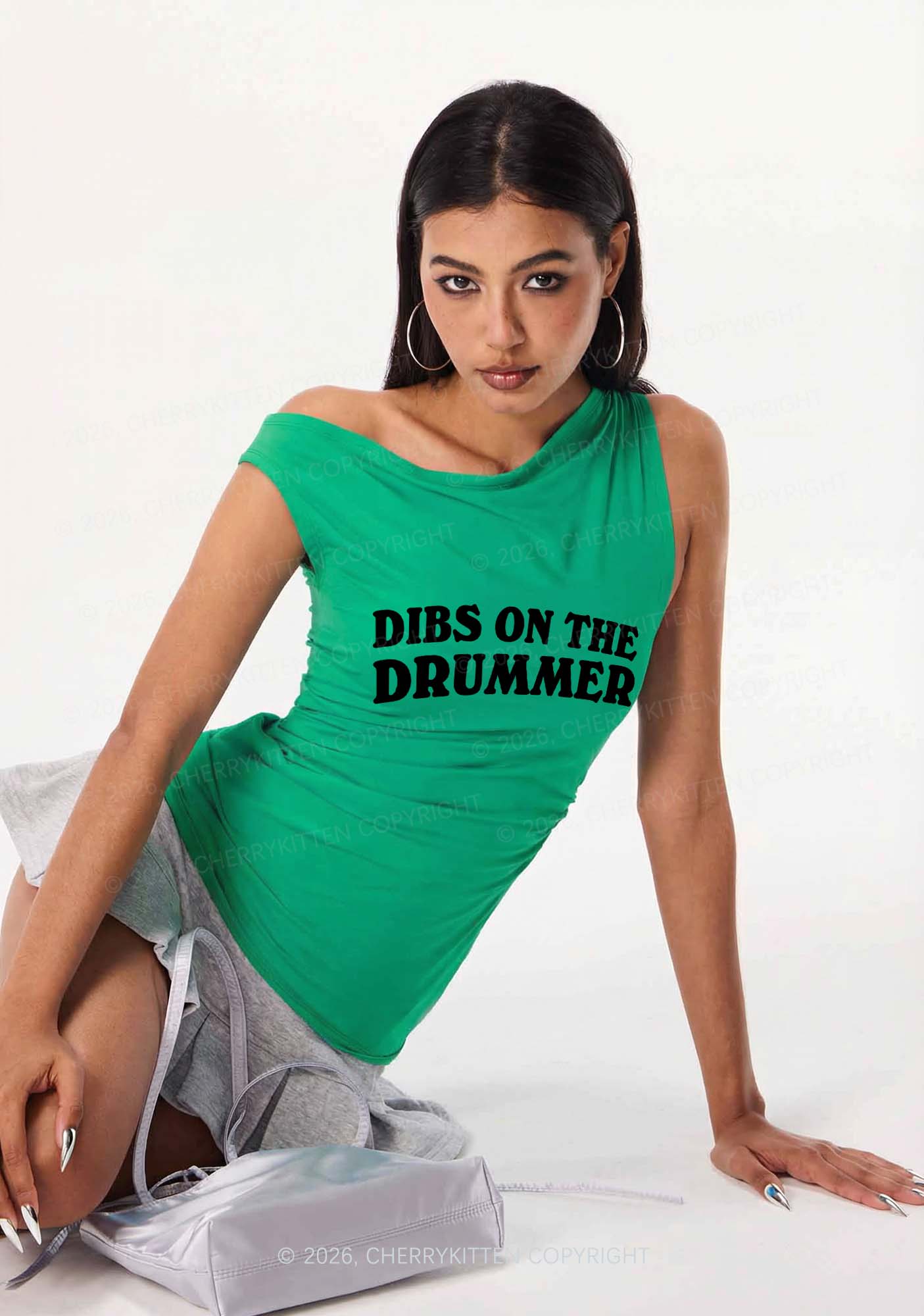 New In Y2k One Shoulder Tanks Sale | Cherrykitten