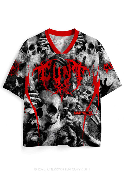 Halloween Punk Cxxt Y2K Sport Jersey Shirts Cherrykitten