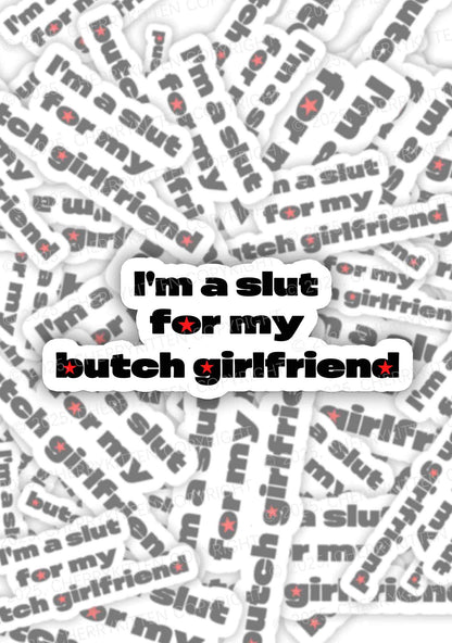 Slxt For Butch Girlfriend Pride 1Pc Y2K Sticker Cherrykitten