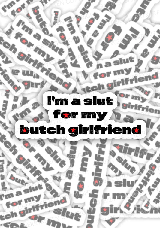 Slxt For Butch Girlfriend Pride 1Pc Y2K Sticker Cherrykitten