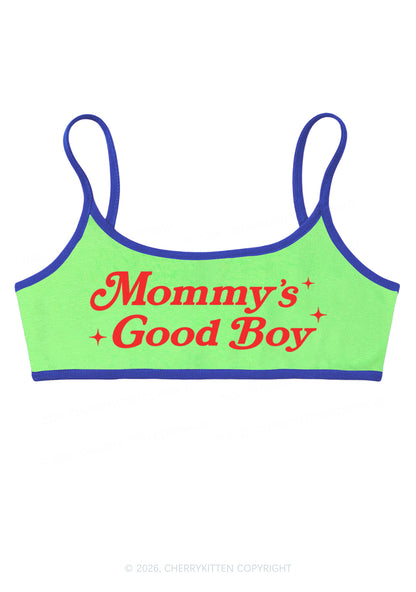 Mommys Good Boy Y2K Super Crop Cami Cherrykitten