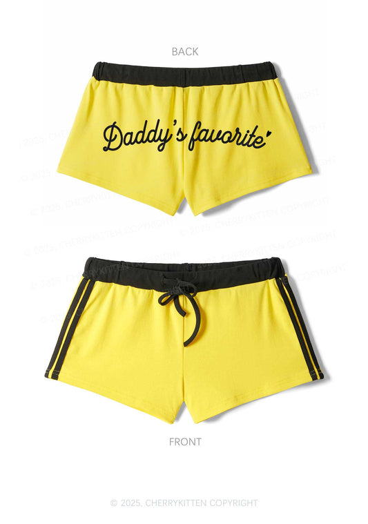 Daddys Favorite Y2K Drawstring Mini Shorts Cherrykitten