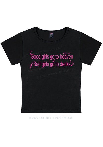 Bad Girls Go To Decks Y2K Baby Tee Cherrykitten