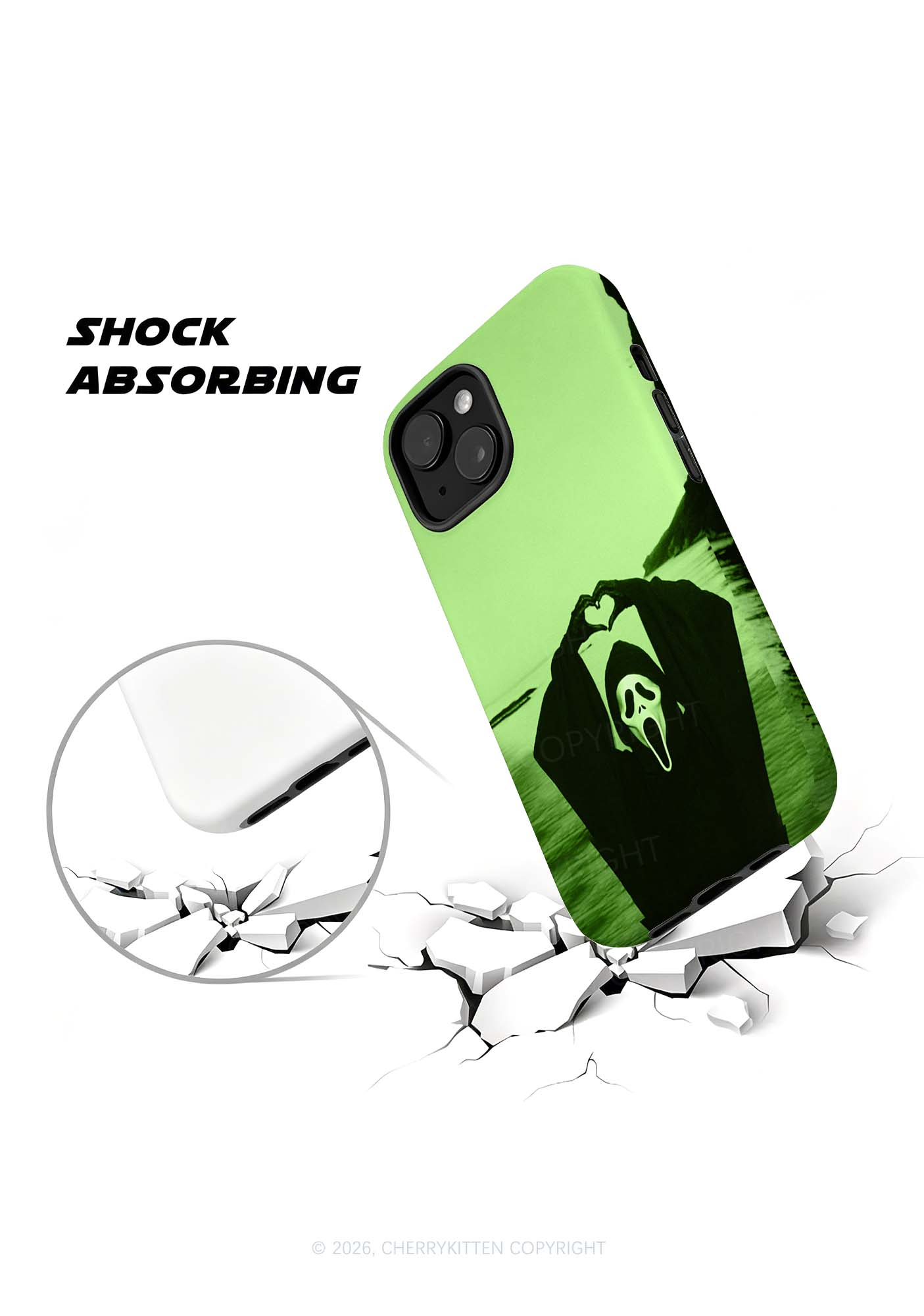 Halloween Seaside Ghost Heart Y2K Phone Case Cherrykitten