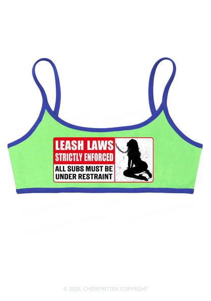Leash Laws Strictly Enforced Y2K Super Crop Cami Cherrykitten
