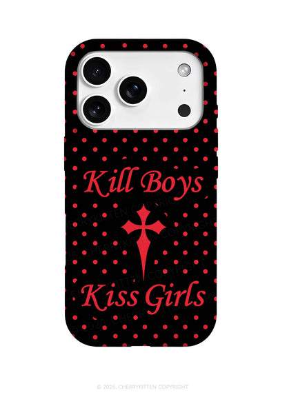 Kiss Girls Kill Boys Pride Y2K Phone Case Cherrykitten