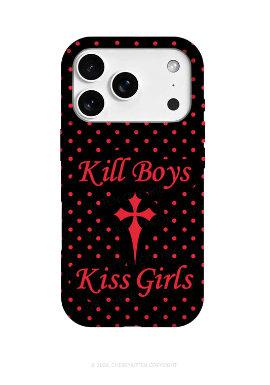 Kiss Girls Kill Boys Pride Y2K Phone Case Cherrykitten