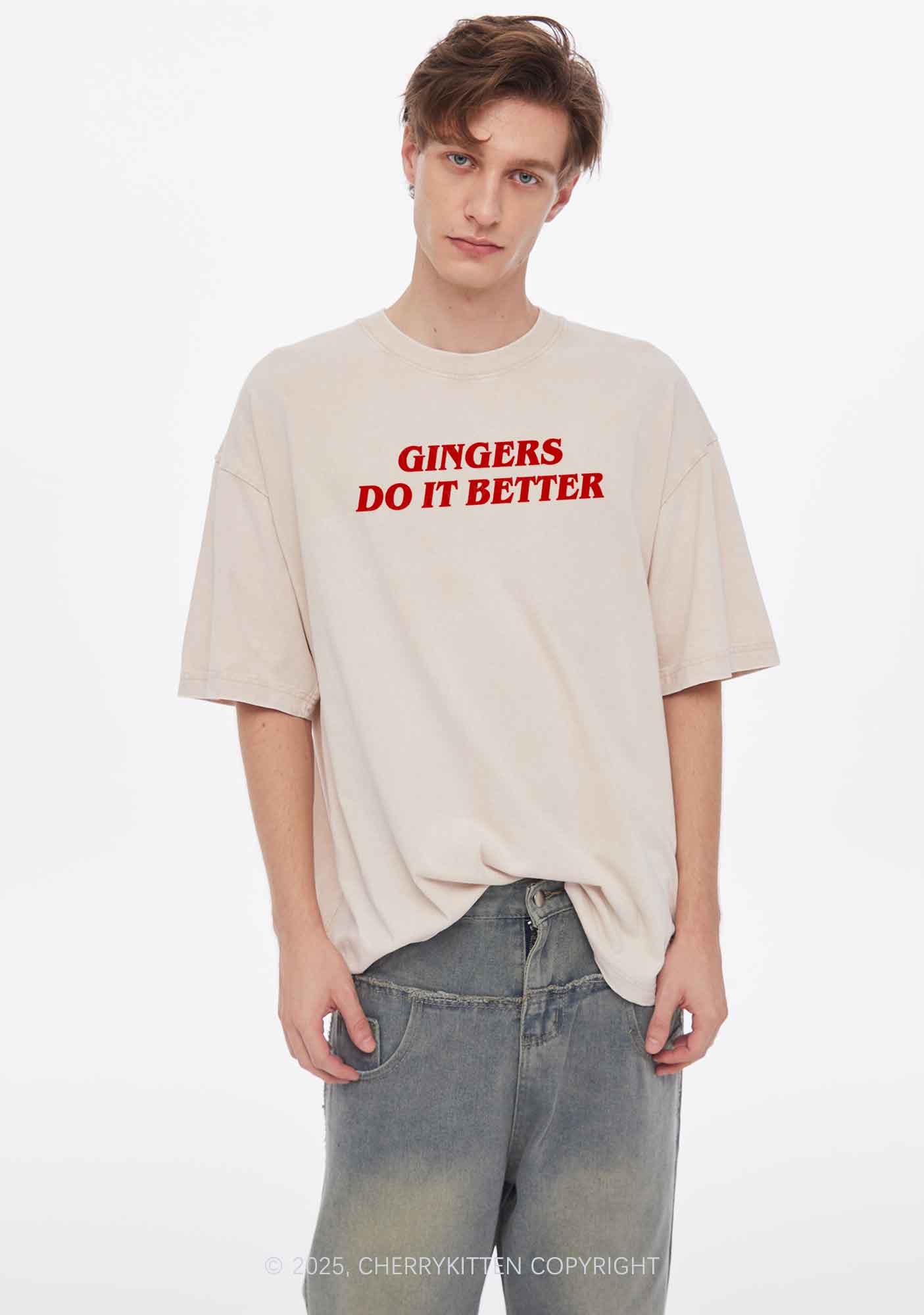 Gingers Do It Better Y2K Shirts Washed Tee Cherrykitten