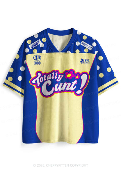 Yellow Dots Totally Cxxt Y2K Sport Jersey Shirts Cherrykitten