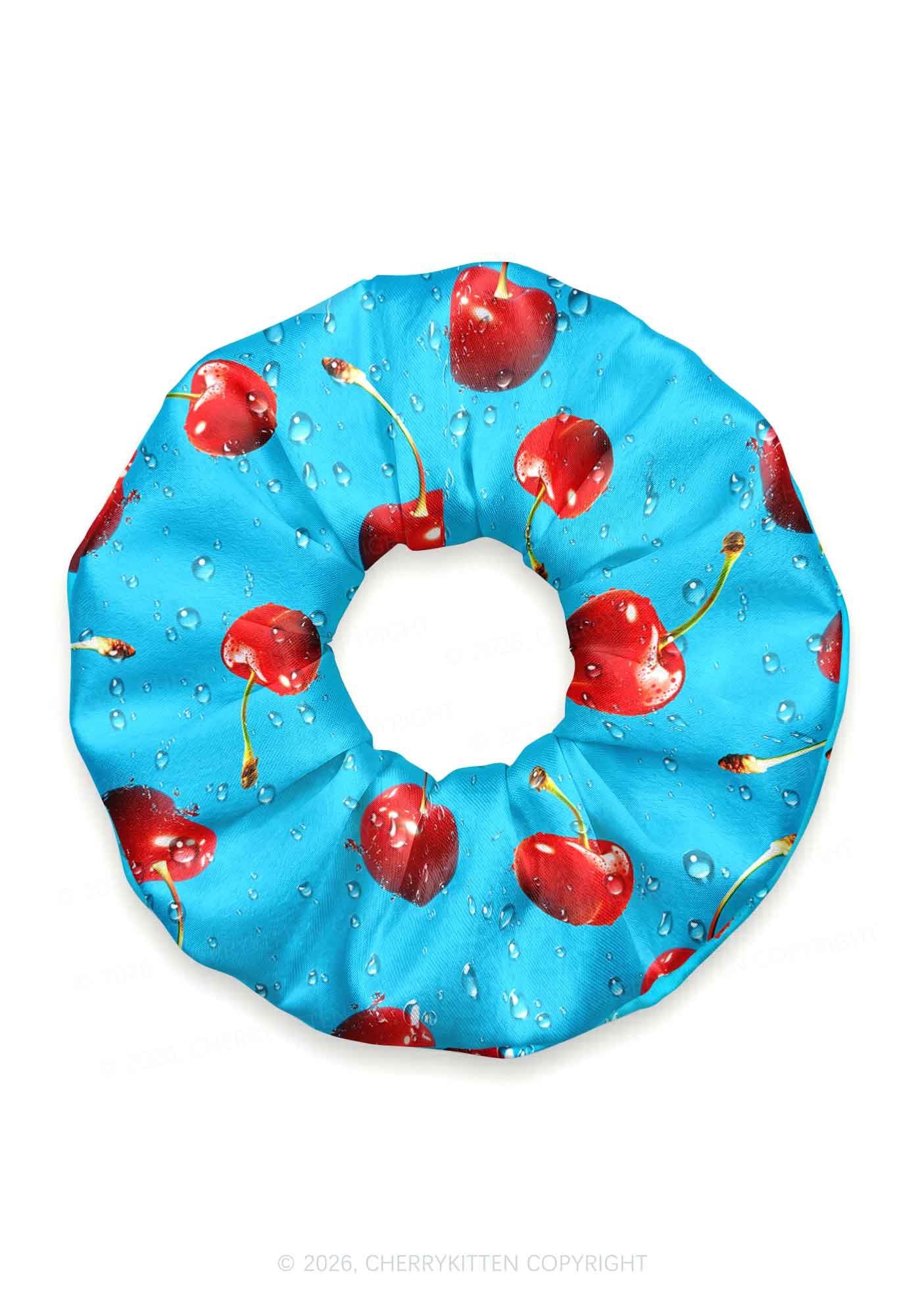 Fresh Cherry Y2K Hair Scrunchie Cherrykitten