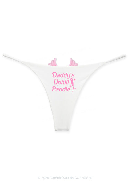 Daddys Uphill Paddle Y2K Goth Angel Wings Bikini String Thong Cherrykitten