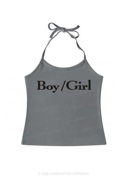 Boy Or Girl Pride Y2K Halter Neck Cami Cherrykitten