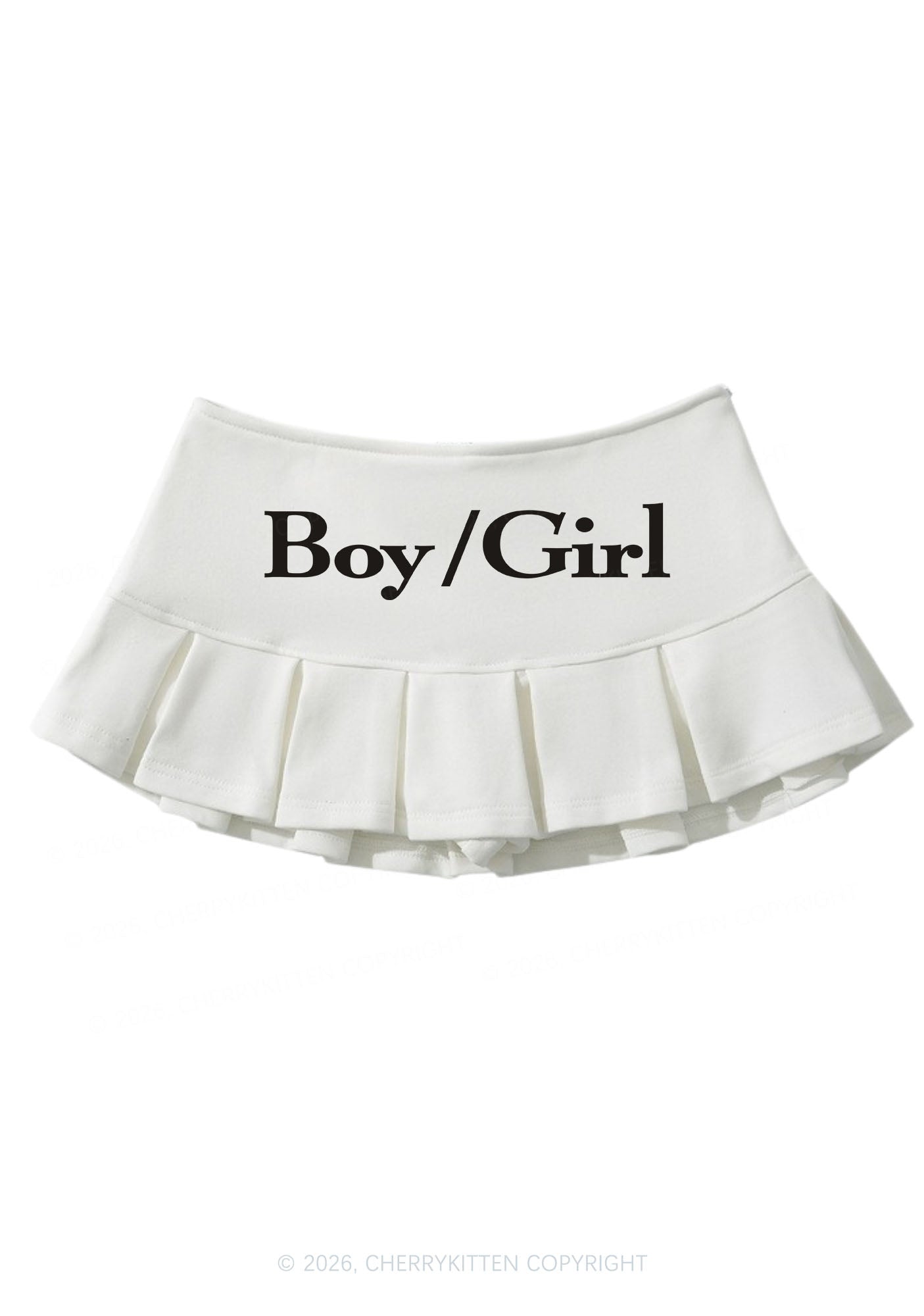Boy Or Girl Pride Y2K Mini Pleated Skirts Cherrykitten