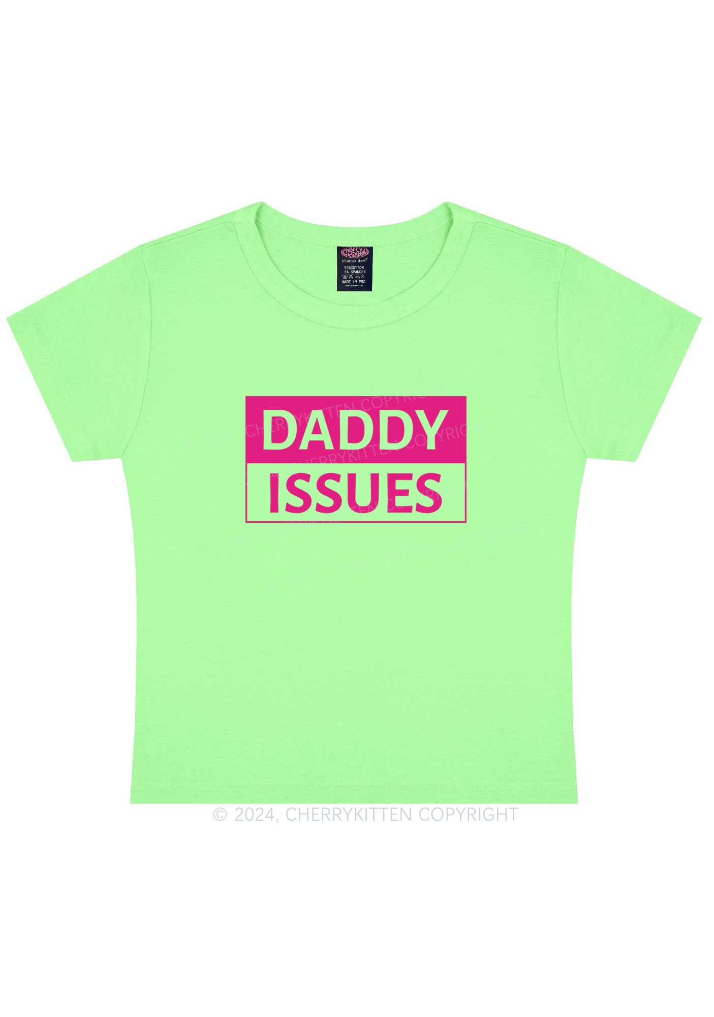 It's Daddy Issues Y2K Baby Tee Cherrykitten