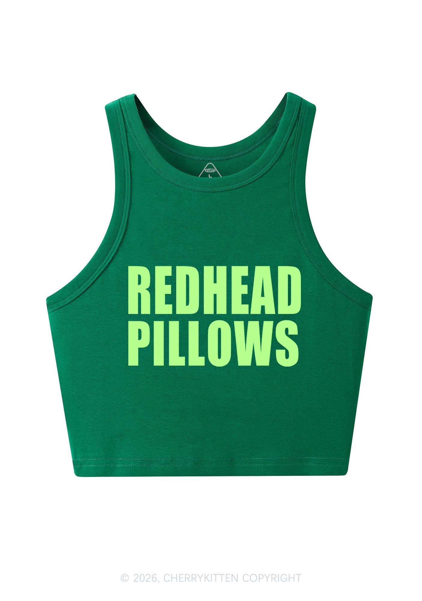 Redhead Pillows St Patricks Y2K Crop Tank Top Cherrykitten