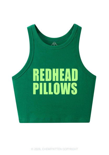 Redhead Pillows St Patricks Y2K Crop Tank Top Cherrykitten