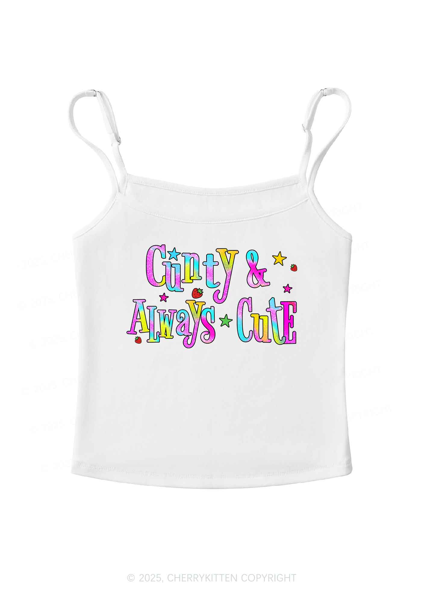 Cxxty Always Cute Y2K Spaghetti Strap Cami Cherrykitten
