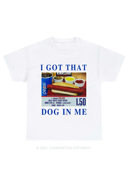 I Got That Hot Dog In Me Y2K Chunky Shirt Cherrykitten