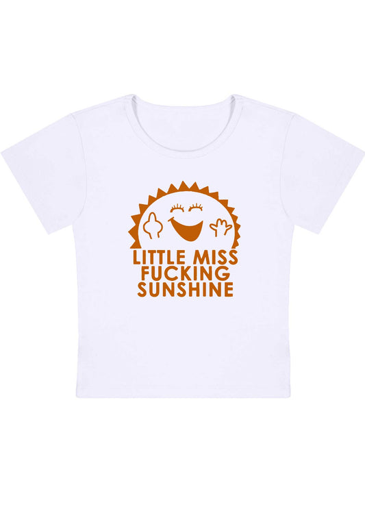 Little Miss Fxxking Sunshine Y2K Baby Tee