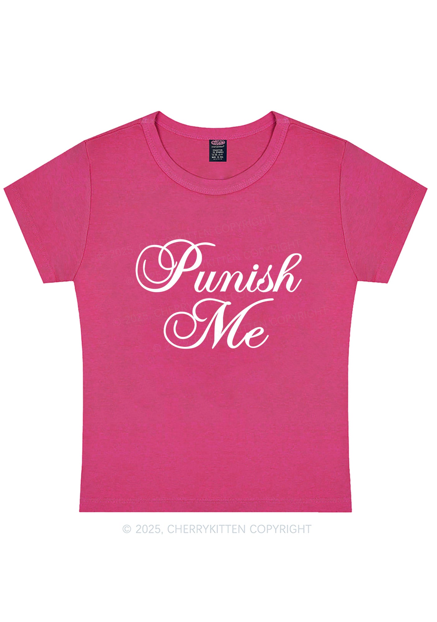 Punish Me Y2K Baby Tee Cherrykitten