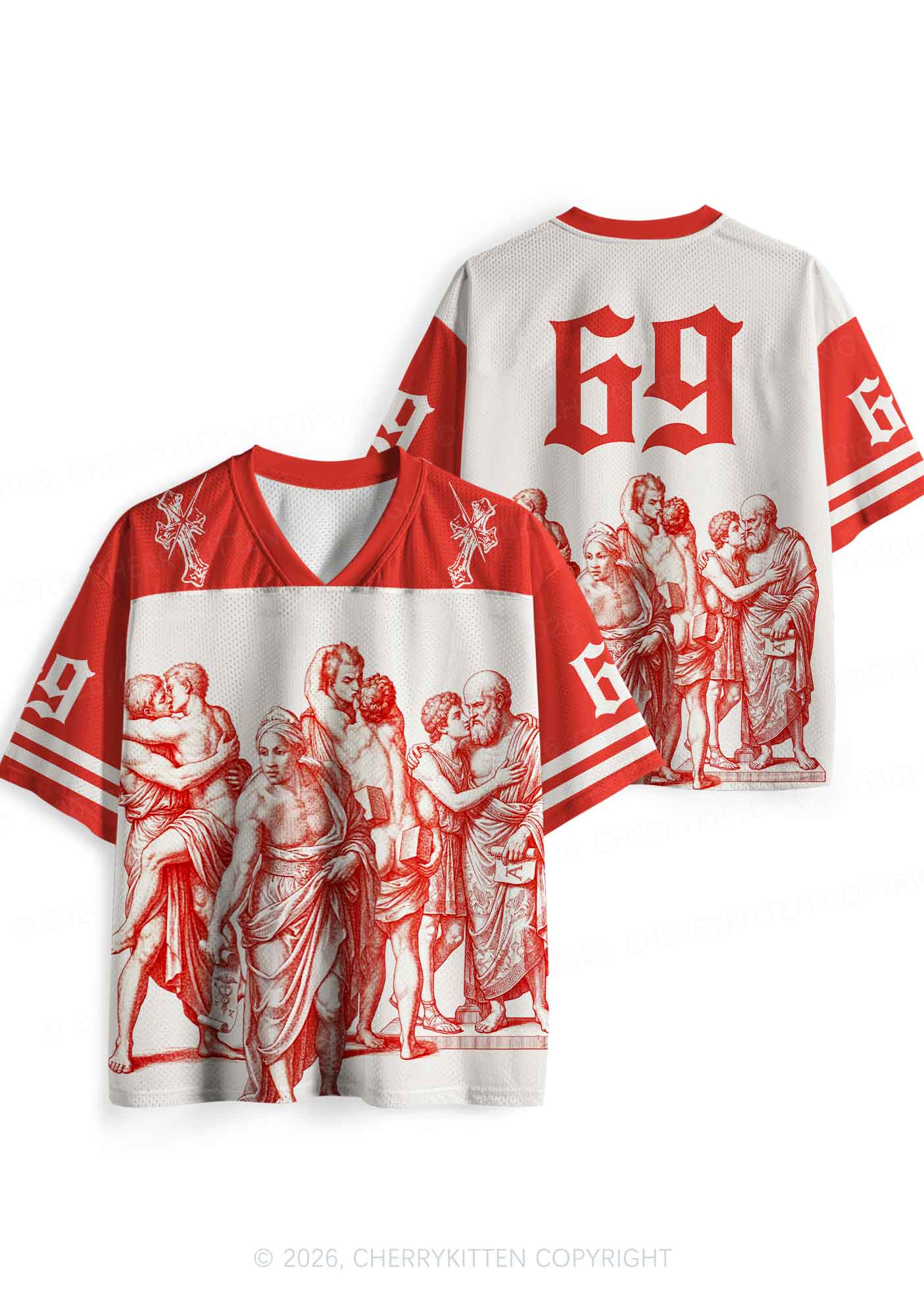 Ancient Greek Lovers Pride Y2K Sport Jersey Shirts Cherrykitten