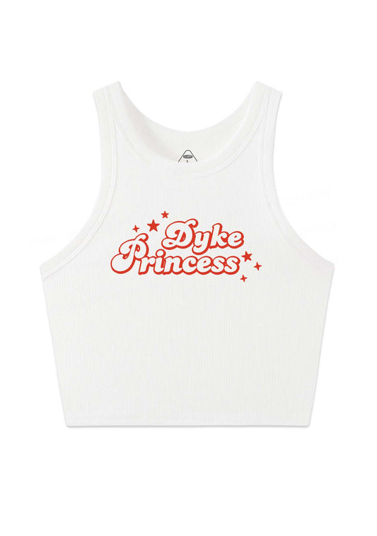 Dyke Princess Pride Y2K Crop Tank Top Cherrykitten