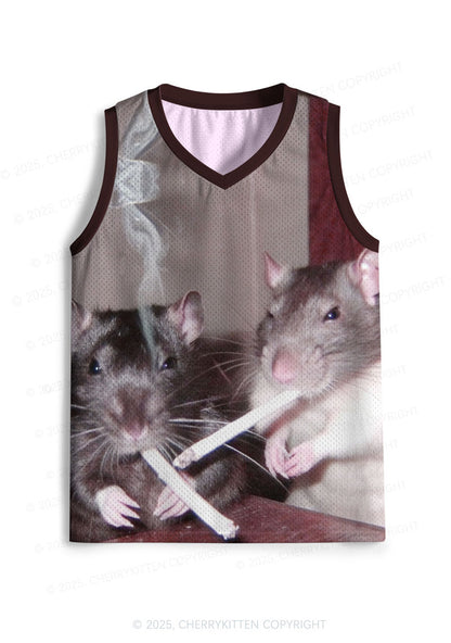 Custom Smoking Rats Y2K Sport Jersey Tank Cherrykitten