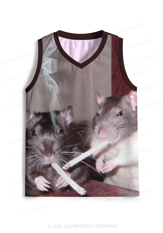 Custom Smoking Rats Y2K Sport Jersey Tank Cherrykitten