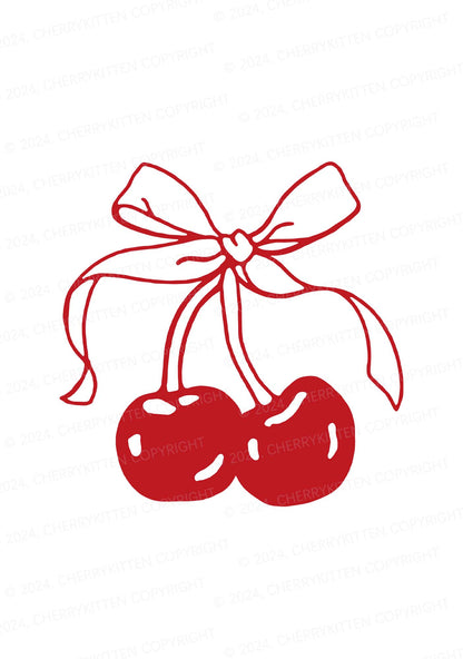 Bow Cherry Y2K Bikini String Thong Cherrykitten