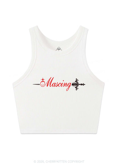 Mascing Sword Pride Y2K Crop Tank Top Cherrykitten