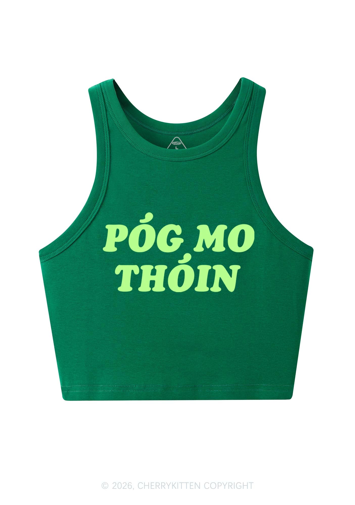 Pog Mo Thoin St Patricks Y2K Crop Tank Top Cherrykitten