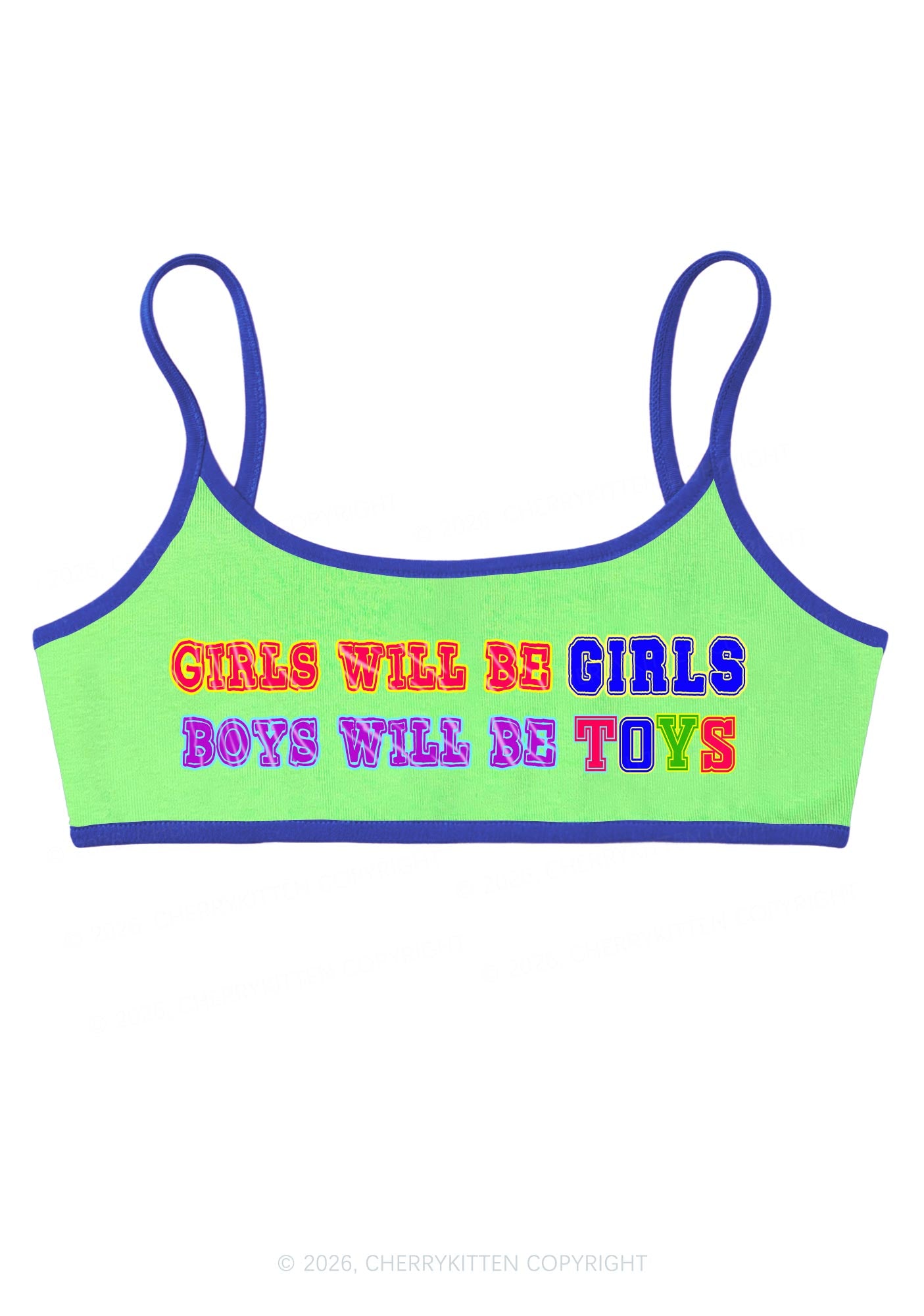 Girls Will Be Girls Y2K Super Crop Cami Cherrykitten