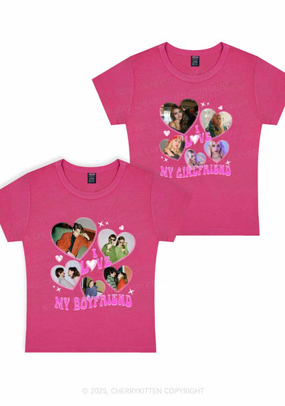 Custom My BF GF Photos Y2K Valentine's Day Baby Tee Cherrykitten