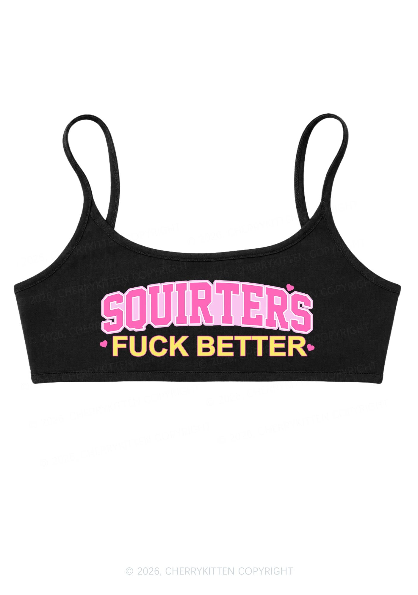 Squirters Fxxk Better Y2K Super Crop Cami Cherrykitten