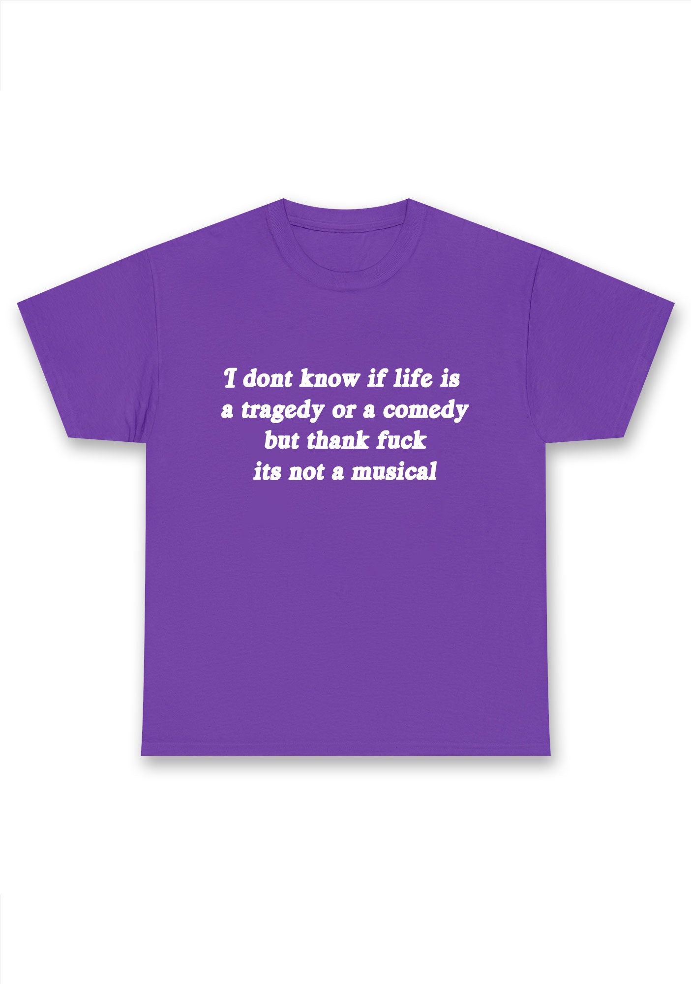 Life Is A Tragedy Or A Comedy Chunky Shirt