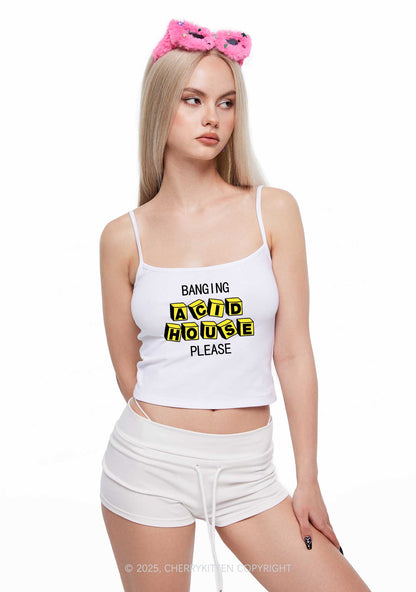 Banging Acid House Y2K Spaghetti Strap Cami Cherrykitten