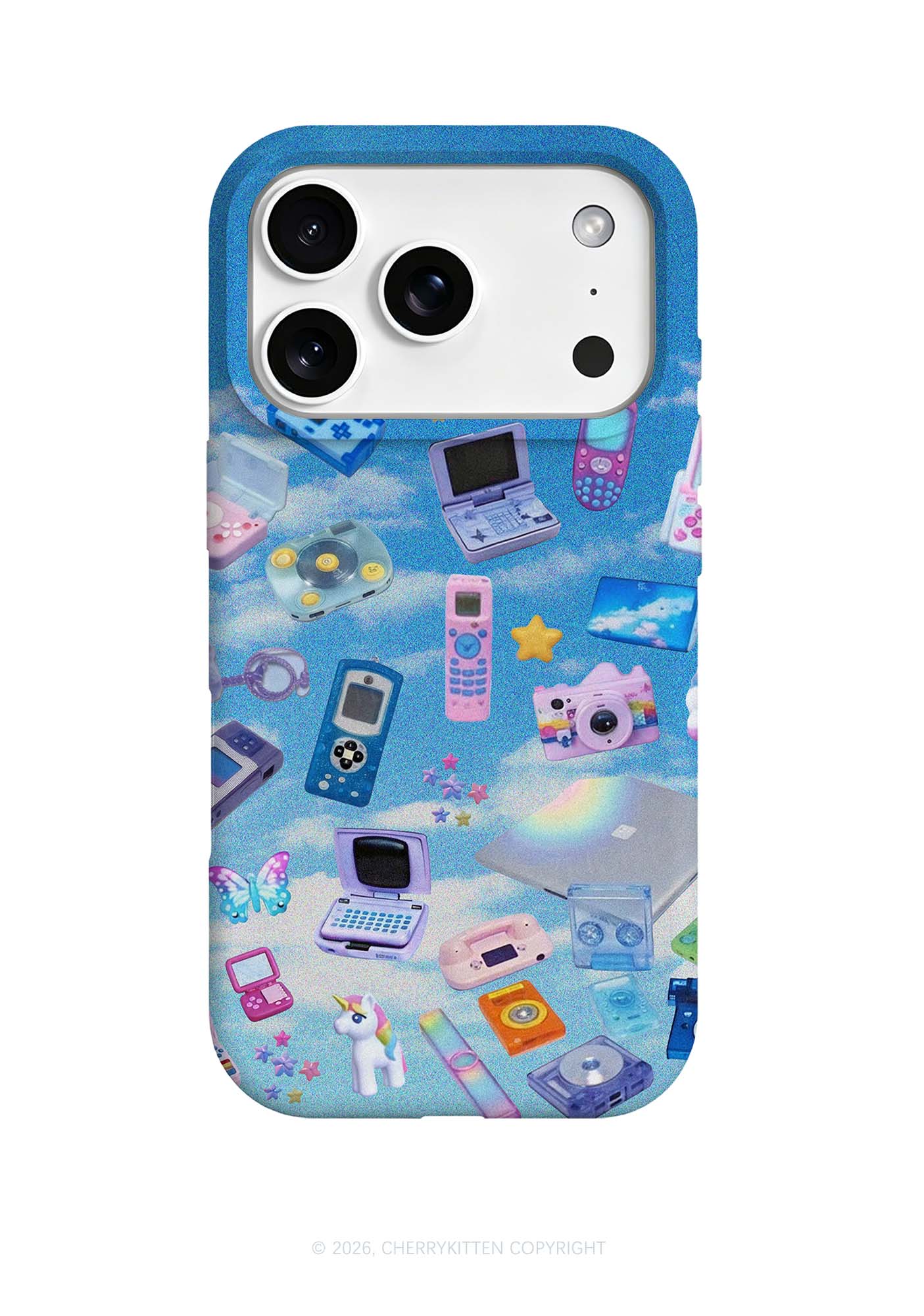 Punk Digital Y2K Phone Case Cherrykitten