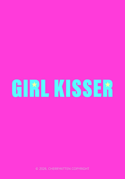 Girl Kisser Pride 1Pc Y2K Pin Badge Cherrykitten