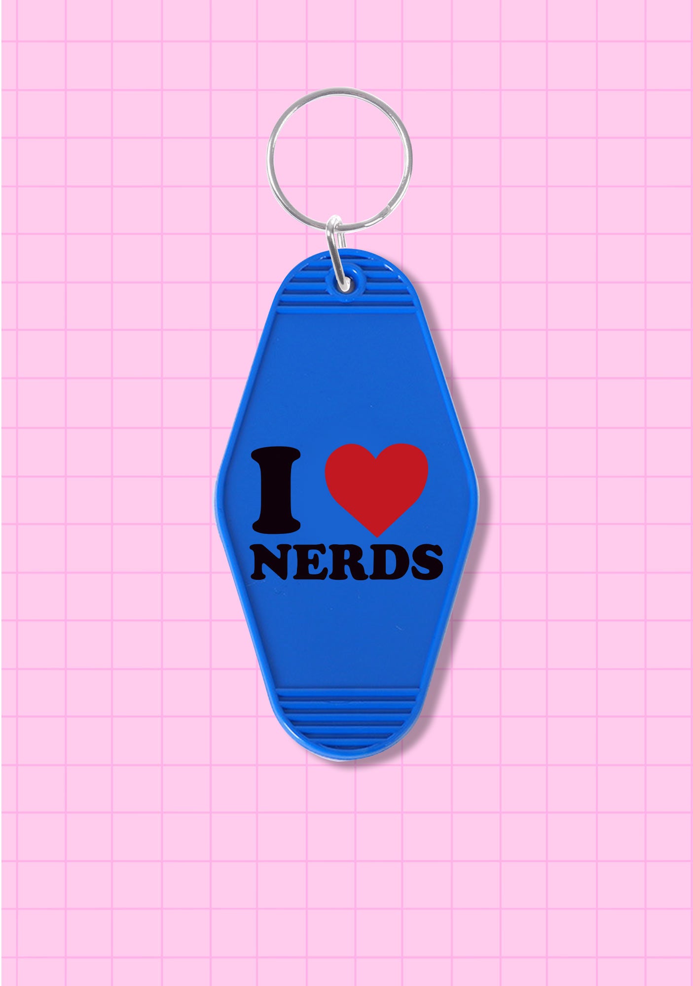 I Love Nerds 1Pc Y2K Hotel Keychain Cherrykitten