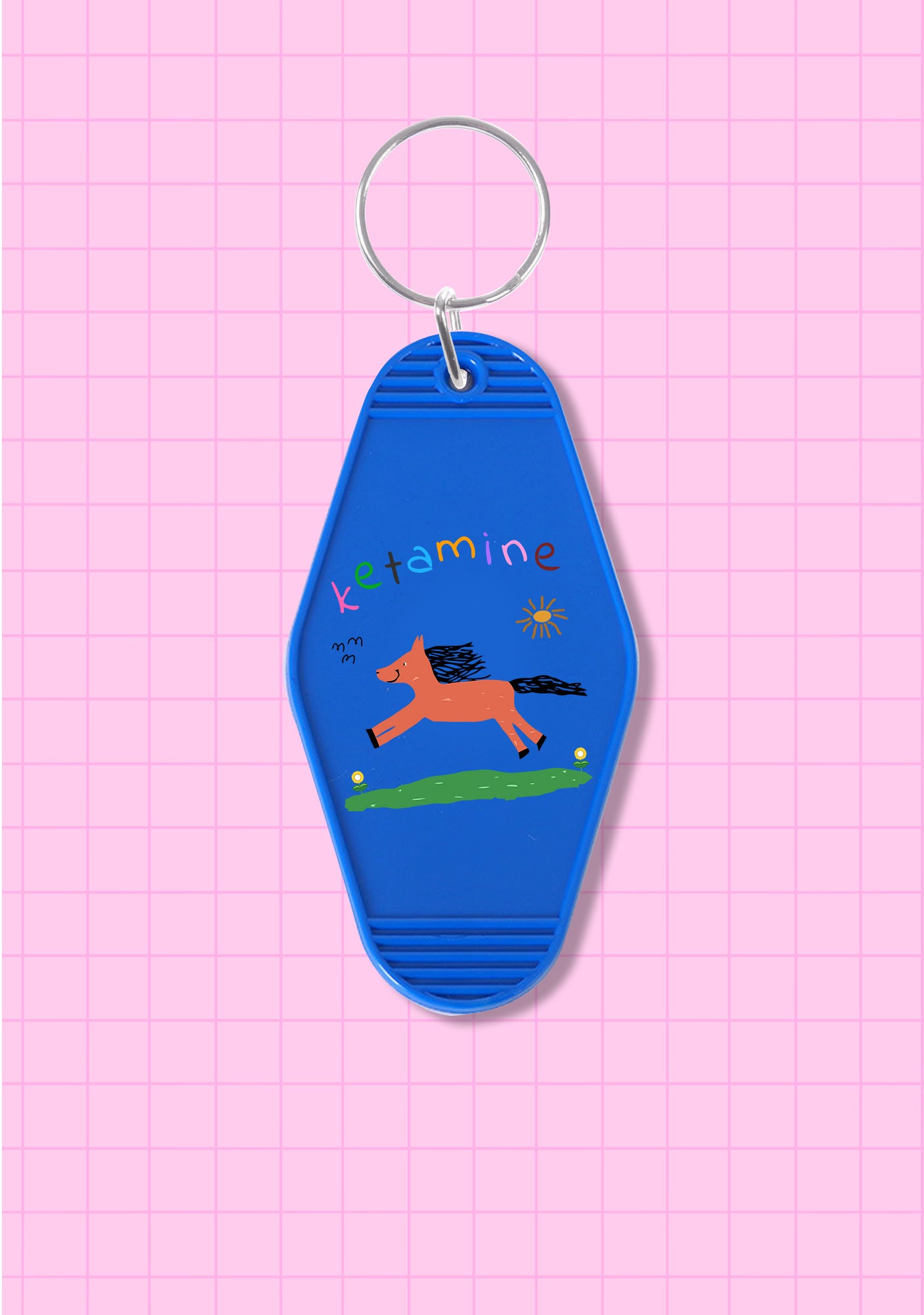 Orange Pony 1Pc Y2K Hotel Keychain Cherrykitten