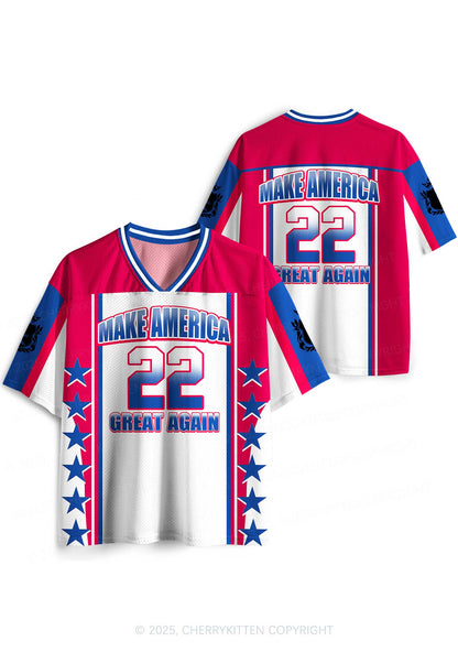 Custom Red Make America Great Again Y2K Sport Jersey Shirts Cherrykitten
