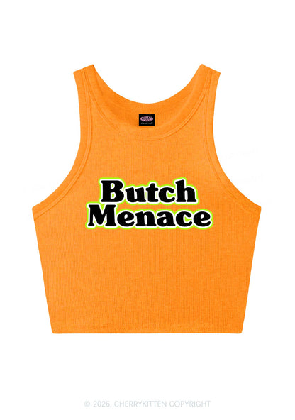 Butch Menace Pride Y2K Crop Tank Top Cherrykitten