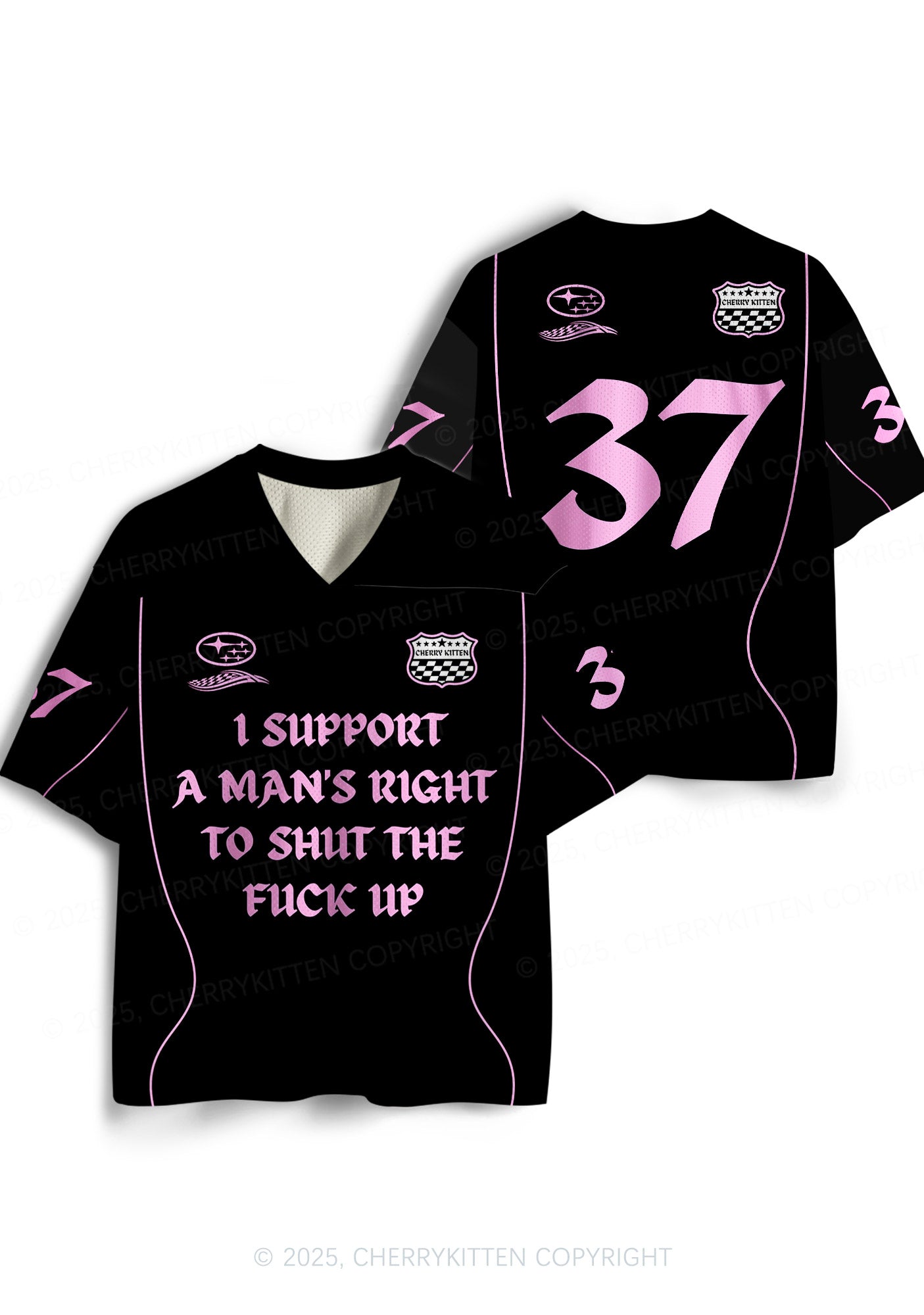 Custom I Support A Mans Right Y2K Sport Jersey Shirts Cherrykitten